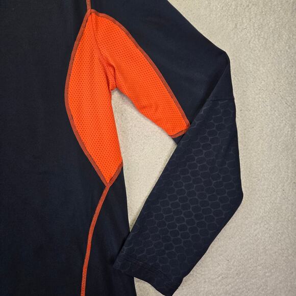 Nike Pro Combat Shirt Mens M Dri-Fit Orange Blue University Of Illinois Illini - Picture 3 of 13